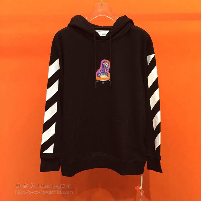 OffWhite男裝 19-20FW新款 最高品質 off連帽衛衣 黑色男衛衣 男士秋季新款單品  tzy2329
